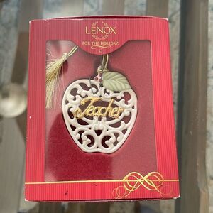 Lenox Holiday For My Teacher Ornament